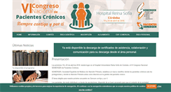 Desktop Screenshot of congresopacientescronicos.com